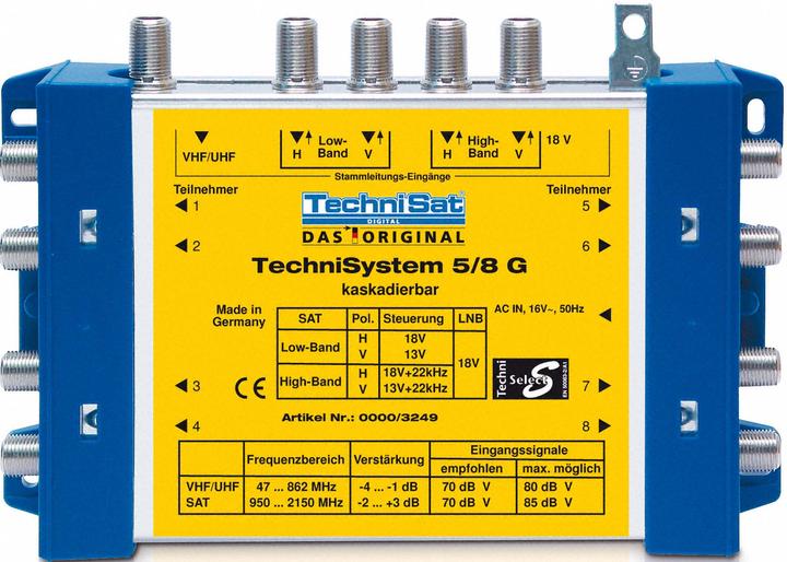 Image du produit TechniSat TechniSystem 5/8 G2 (Multi commutateur)