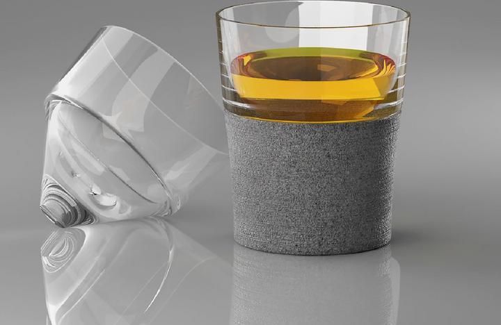 Produktbild Hukka Design Whiskyglas mit Steinsockel 0.12 l (0.12 dl, Whiskygläser)