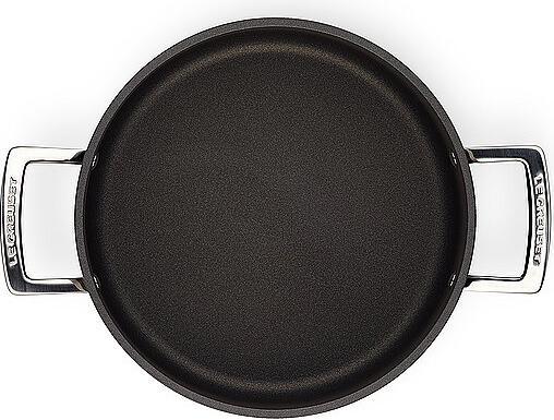 Actual product image Le Creuset 51111240010502 Aluminium non-stick meat pot, anthracite/silver (24 cm, Pot, Cast aluminium)