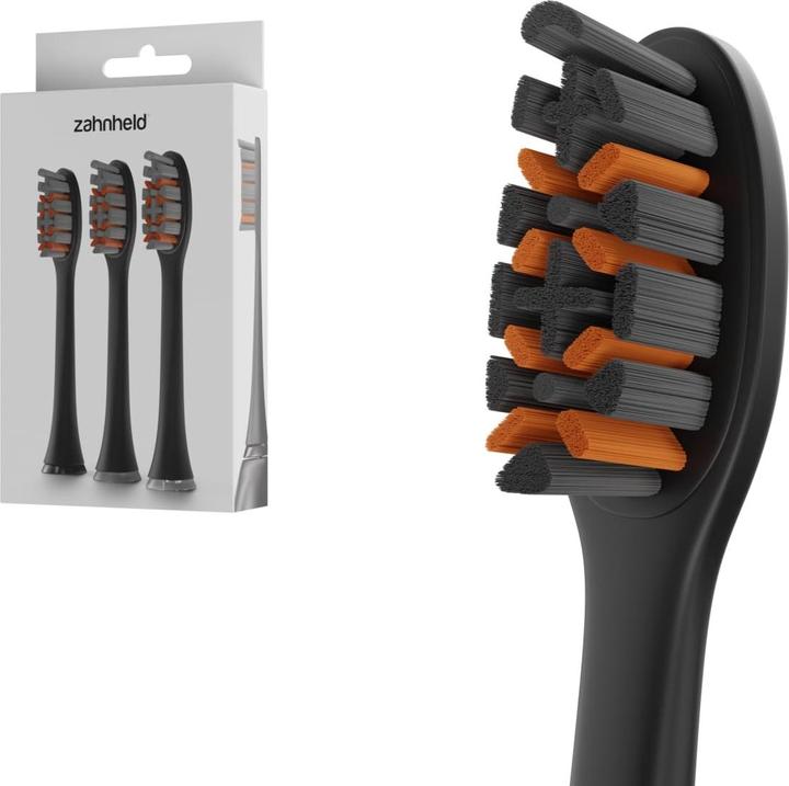 Produktbild Zahnheld Bürstenkopf Pro X-Clean 3x Schwarz (3 x)