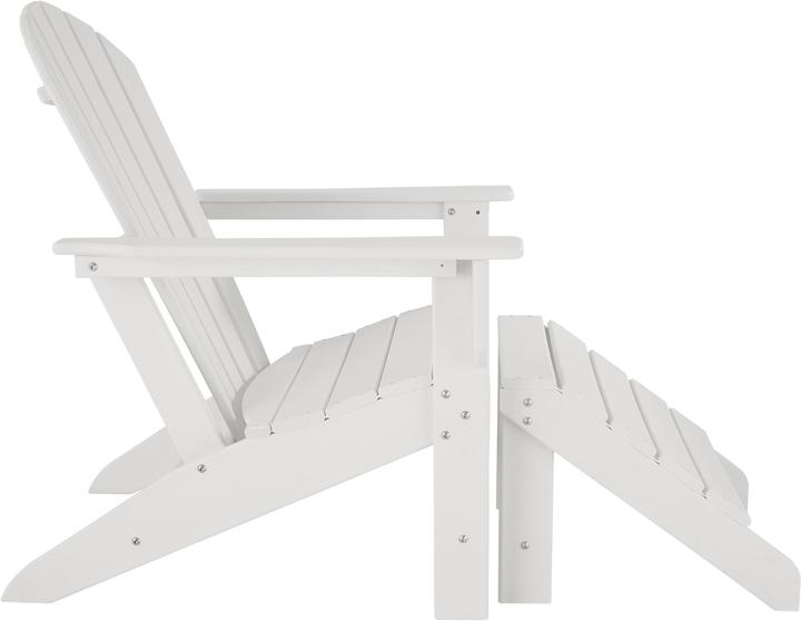 Actual product image tectake Garden chair Joan with footstool