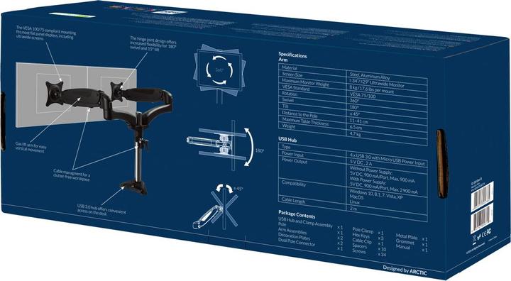 Produktbild Arctic Z2-3D Gen 3 86,4 cm (34 Zoll) Terminal Schwarz (Tisch, 34")