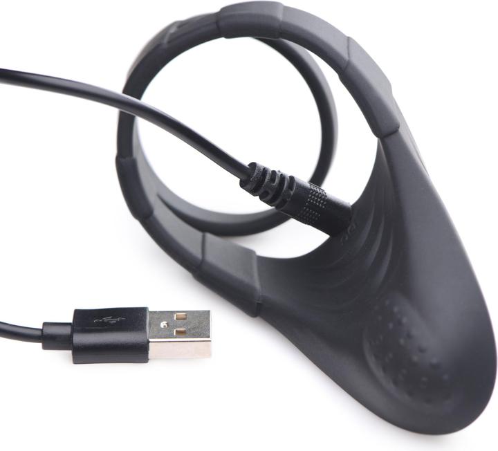 Actual product image Pipedream 10X Silicone Cock Ring + Vibrating Taint Stimulator (4 cm)