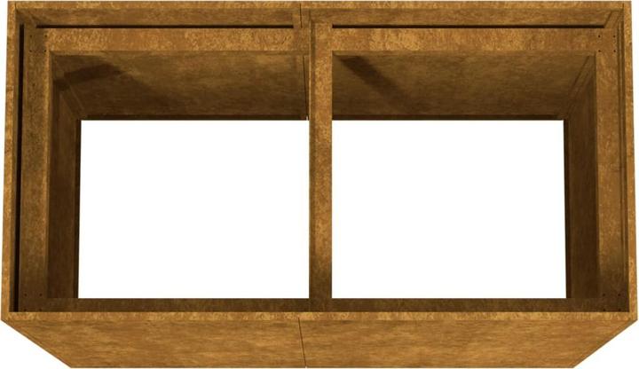 Image du produit VidaXL Pflanzkübel 80x40x80 cm Cortenstahl, Farbe: Rostig
