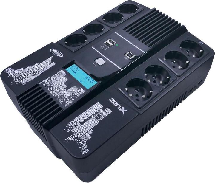 Produktbild Infosec compatible ZEN-X100FR/SCHUKO (1 VA, 600 W, Line-Interaktiv USV)