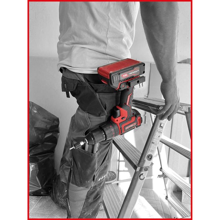 Produktbild KS Tools eMONSTER Brushless-Akku-Schlag-Bohr-Schrauber-Satz, 4-tlg | 18 Volt, 2 Akkus und Ladegerät (Akkubetrieb)