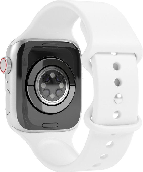 Actual product image Vonmählen Silicone Loop Case 2 Band One White 42/44/45/49mm (42 mm, 44 mm, 45 mm, 49 mm, Stainless steel)