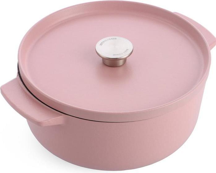 Actual product image KitchenAid braadpan enamel 26cm - dried rose - limited edition (26 cm, Casserole + Stewpot, Cast iron)