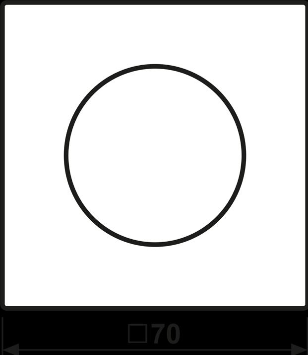 Image du produit JUNG Couvercle avec bouton rotatif LS1740 (70 x 70 mm)