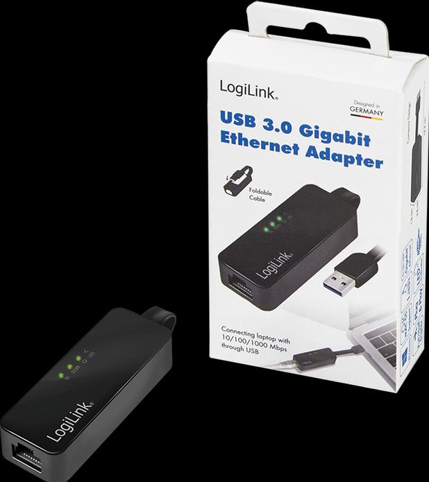 Actual product image LogiLink Gigabit adapter (USB, RJ45 (1x))