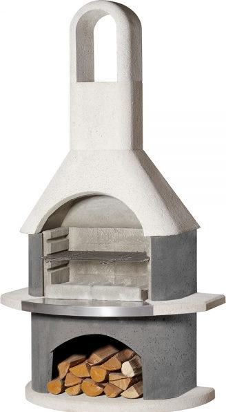 Produktbild Buschbeck Grillbar Stockholm 65x110x93 cm weiss-anthrazit (110 cm)