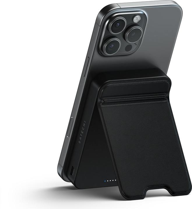 Actual product image Satechi OntheGo Magnetic Qi2 Powerbank Stand 10000 mAh Black (10000 mAh)