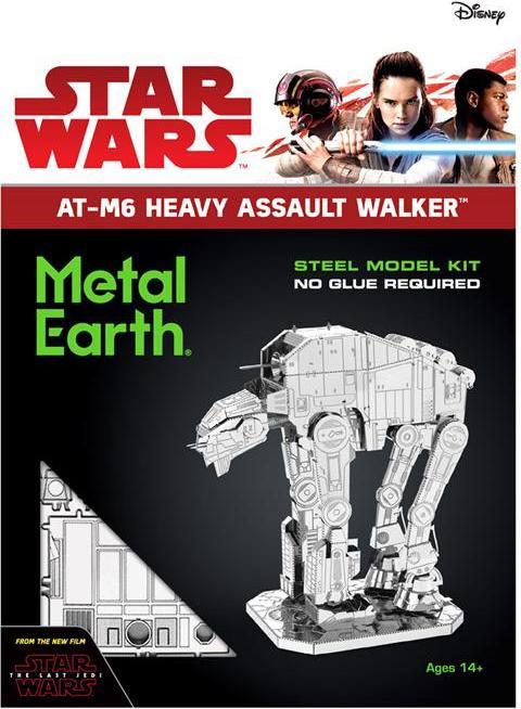 Actual product image Metal Earth Star Wars EP 8 AT-M6 Heavy Assault Walker