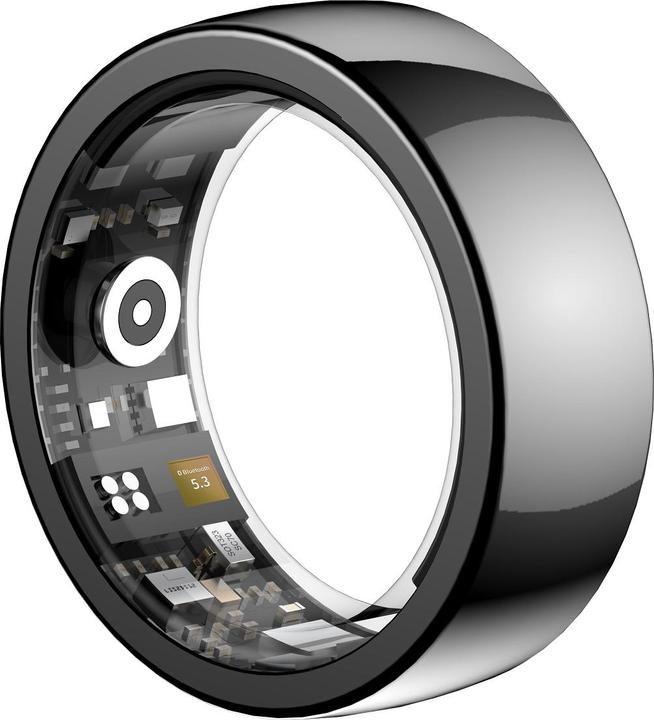 Riversong smart ring Trinity black SR01 size 7 diameter inside mm (7, Schwarz)