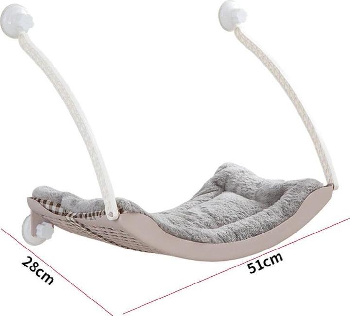Image du produit Hermex Lit pour chat Hamac panier pour chat Nid pour chat Canapé pour chat Gris (Chat)
