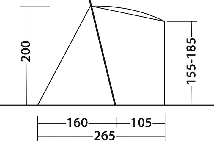 Actual product image Outwell Sandcrest S (Awning, 4.80 kg)
