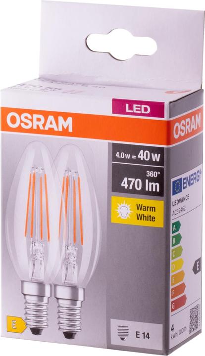 Produktbild Osram LED-Lampe (E14, 4 W, 470 lm, 2 x, E)