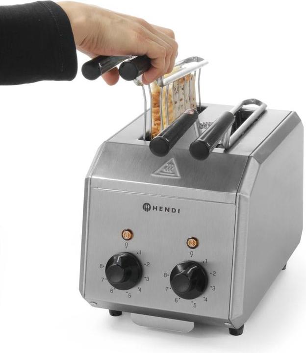 Immagine prodotto Hendi Tostapane per panini in acciaio inox 2 pezzi 230V 12