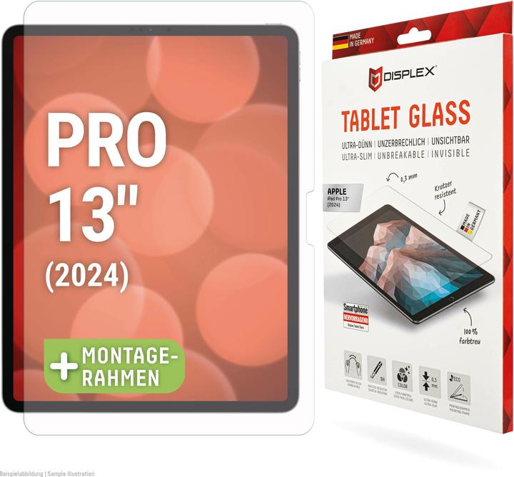 Displex Tablet Glass, Tablet Schutzglas (1 Stück, iPad Pro 13 2024 (M4))
