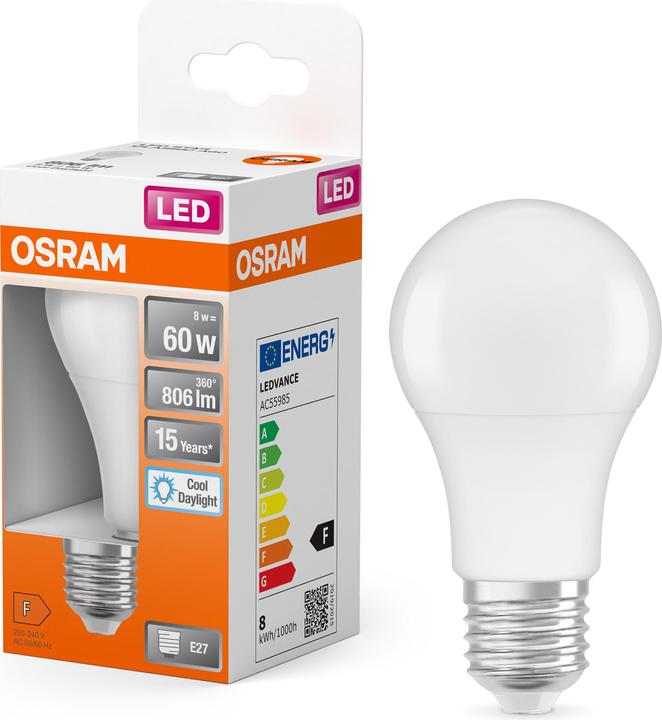 Produktbild Osram Led Retrofit Classic A (E27, 60 W, 806 lm, 1 x, F)