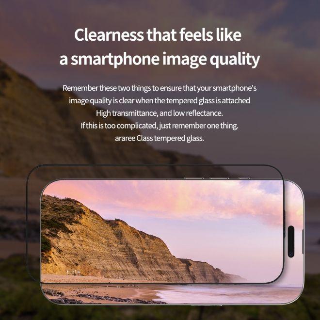 Produktbild Araree CLASS Panzer Glas Displayschutz Easy Install Kit (1 Stück, Apple iPhone 16 Pro Max)