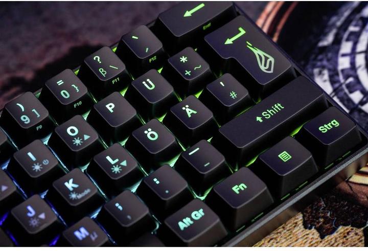 Produktbild SureFire 60 % mechanische RGB-Gaming-Tastatur, US-Englisch (US, Kabelgebunden)
