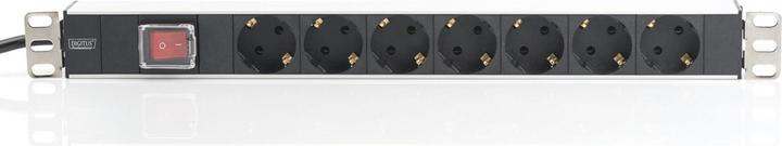 Actual product image Digitus Socket strip with aluminium profile (7 x, CEE 7/3, 2 m)
