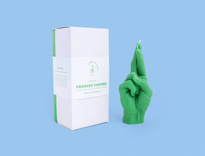 Actual product image Candle Hand crossed fingers (1 pcs.)