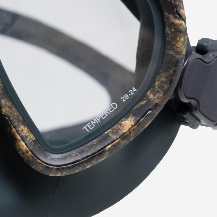 Actual product image Subea Tauchmaske Apnoetauchen Antibeschlag kleines Volumen - 500 Dual LV camouflage
