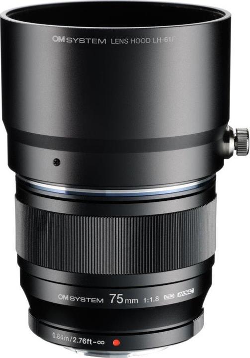 Actual product image Olympus OM System M.Zuiko ED 75mm 1:1.8 (Micro Four Thirds, Micro Four Thirds)