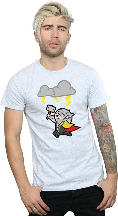 Actual product image Mens Kawaii Thor God Of Thunder T-Shirt (L)