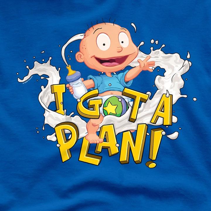 Actual product image Rugrats Mens Tommy Pickles Has A Plan T-Shirt (4XL)