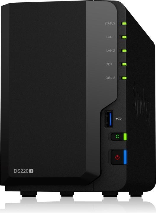 Actual product image Synology DS220+ (2 x 2 TB, WD Purple)