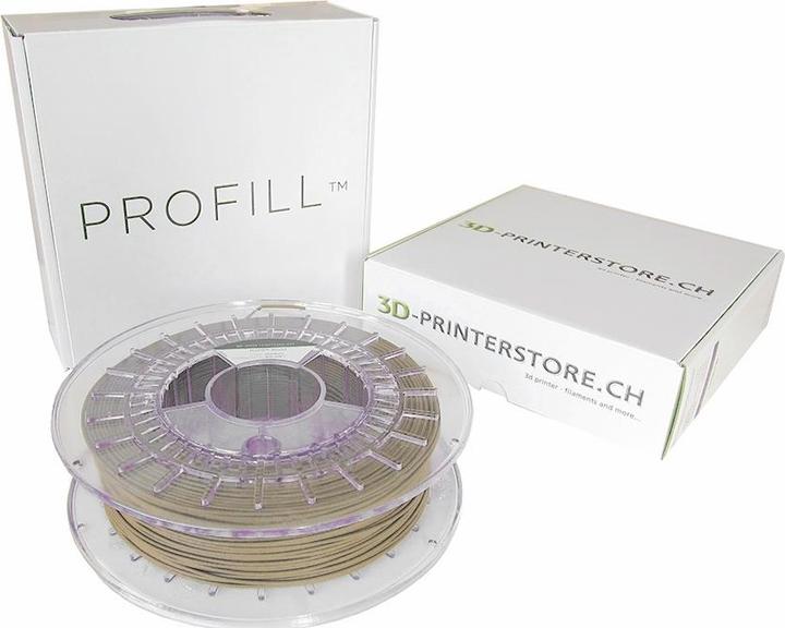 Actual product image 3d-printerstore.ch Wood ProFill PLA Filament Pine 2.85mm (PLA, 2.85 mm, Brown)