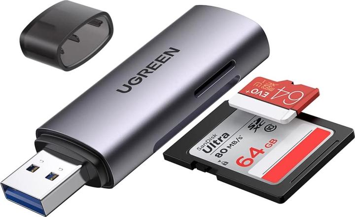 Image du produit Ugreen Adaptateur CM216 SD/TF USB 3.0 (gris)