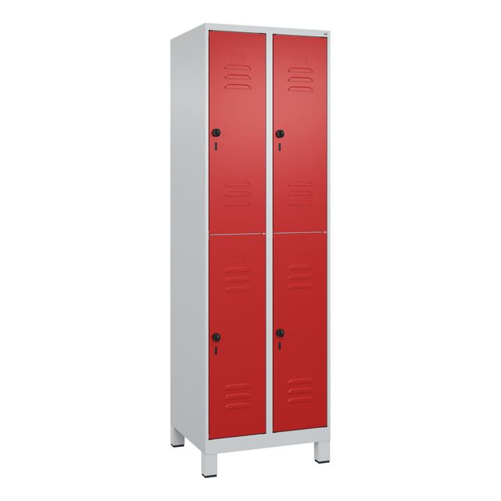 Image du produit C+P Vestiaire double Classic Plus, largeur de compartiment 30 cm, avec pieds