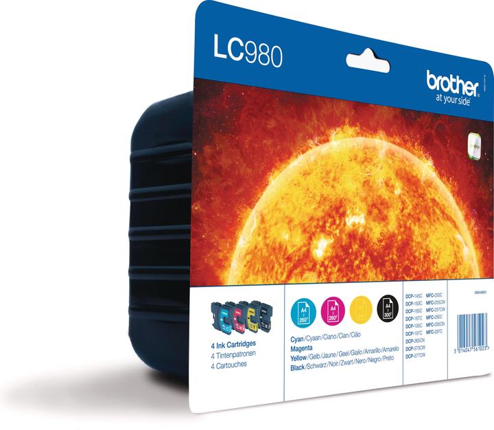 Produktbild Brother LC-980 Value Pack (M, BK, Y, C)