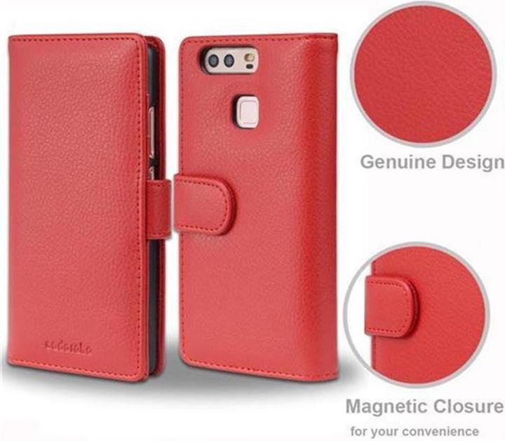 Actual product image Cadorabo Book with 3 card slots cover (Huawei P9)