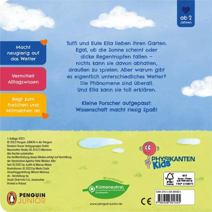 Actual product image Toffi explores the weather (German)