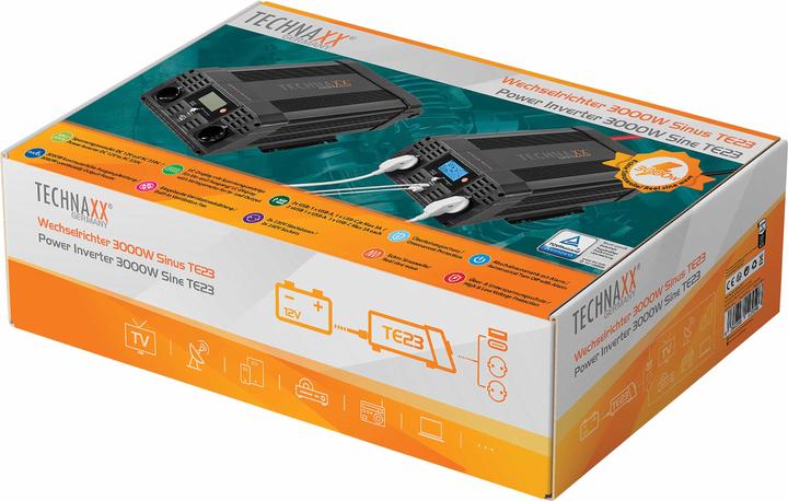 Image du produit Technaxx TE23 - Onduleur Sinus 3000 W contact de protection