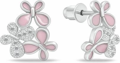 Image du produit Brilio Silver - Boucles d'oreilles en argent Peppa Pig EA1088W