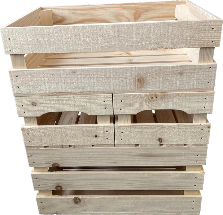 Actual product image Holz Zollhaus Fruit carafe spruce / fir, raw 60 x 40 x 20 cm (20 x 60 x 20 cm, 48 l)