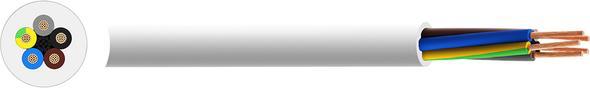 Actual product image RND Electronics YY Mains Cable 5x 1.5mm² Copper Unshielded 500V 50m White (50 m)