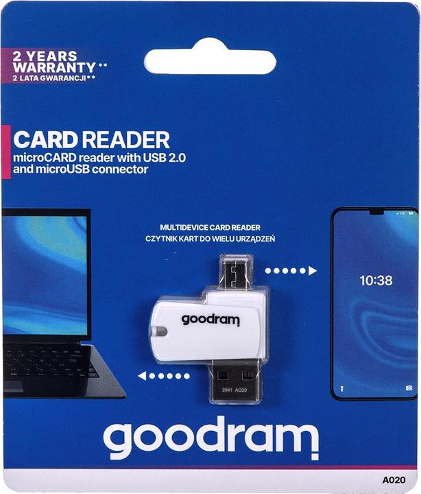 Actual product image Goodram AO20-MW01R11 (USB 2.0, Micro USB)