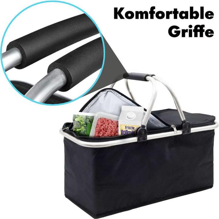 Produktbild Hermex Einkaufskorb Tragekorb Kühlkorb Carrybag Kühltasche Picknickkorb (25 l)