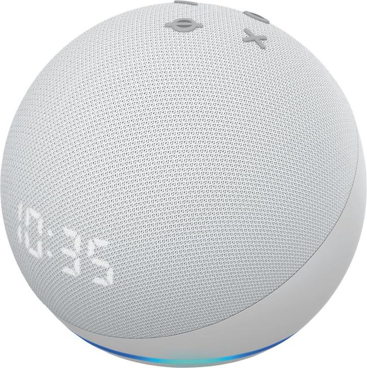Produktbild Amazon Echo Dot (4. Gen.) mit Uhr (Amazon Alexa)