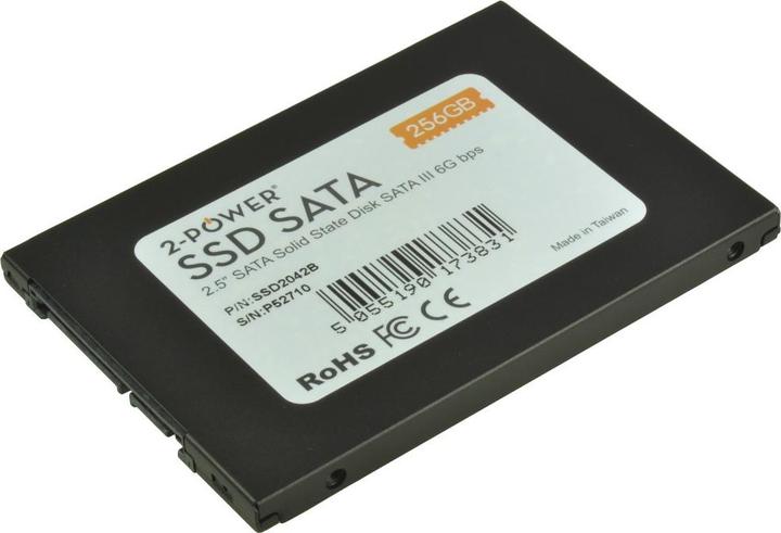 Produktbild 2-Power 256GB SSD 2.5 SATA 6Gbps 7mm (256 GB, 2.5")