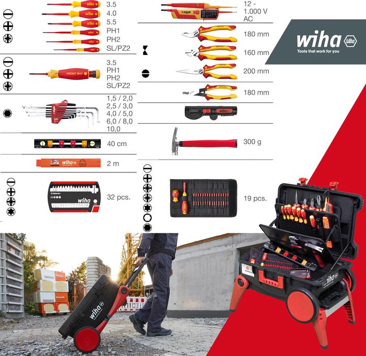 Produktbild Wiha Werkzeugkoffer Set XXL (82 Teile)