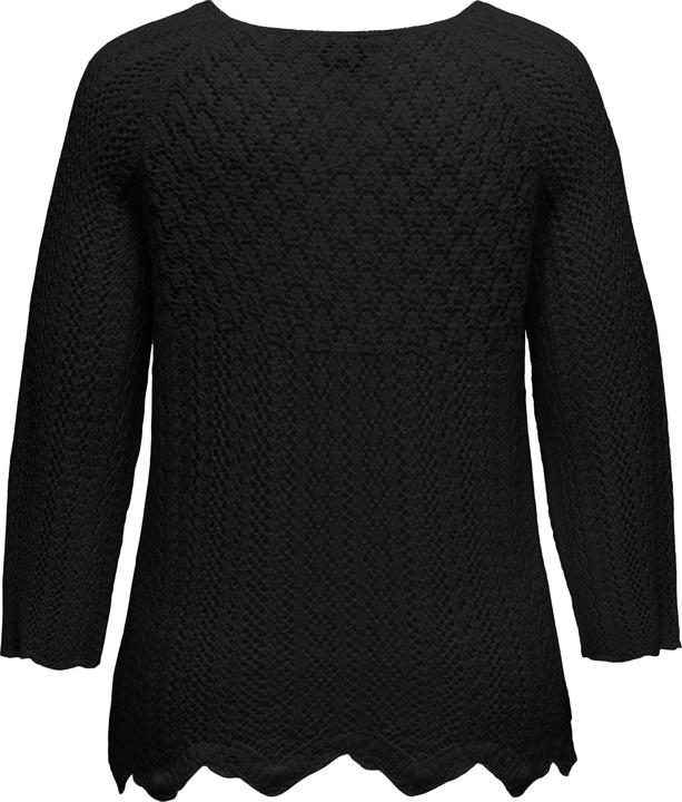 Actual product image Only Regular fit round neck plus pullover knitted jumper (L)