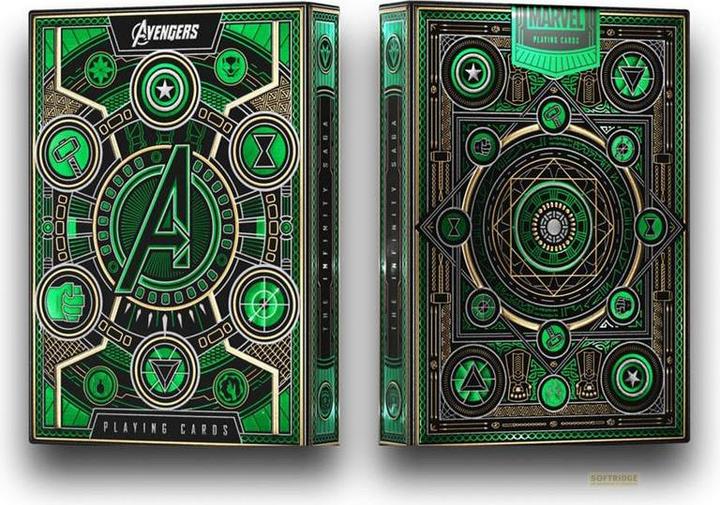 Actual product image Theory11 Avengers - The Infinity Saga Playing Cards Green Version (English)